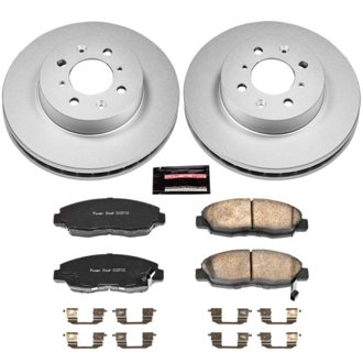 Evolution Coated Rotor And Low-Dust Ceramic Brake Pad Kit
