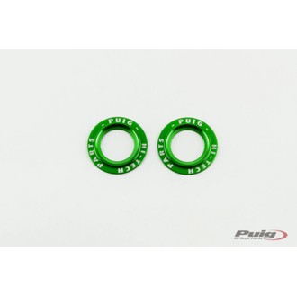 Spare - Anodized Aluminium Ring Set For Swing Arm Protection Green
