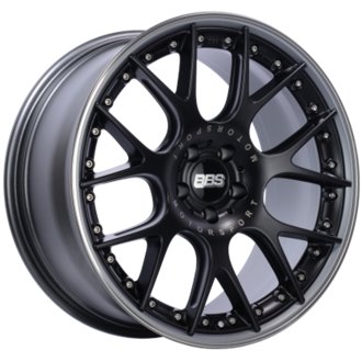 CH-RII 20x9 5x130 ET48 CB71.6 Satin Black Center Platinum Lip Stainless Rim Protector Wheel