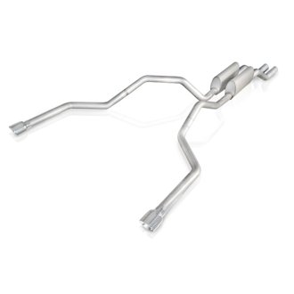 2004-08 F150 5.4L Exhaust 2-1/2in Chambered Mufflers Under Bumper Exit