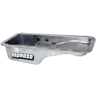 Ford 352-428 FE Stock (w/Front Sump) Wet Sump 5qt 5in Steel Oil Pan