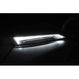 Tracer Windshield Trim Lights Chrome