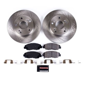 Oe Stock Replacement Low-Dust Ceramic Brake Pad And Rotor Kit
