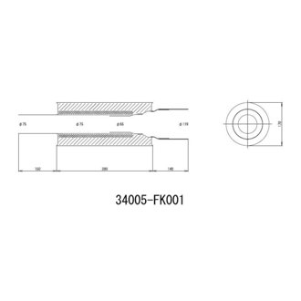 Universal Stainless Hi Power 170mm Titanium Muffler