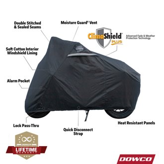 Kawasaki Z125,Honda Grom, Honda Monkey WeatherAll Plus Motorcycle Cover - Black
