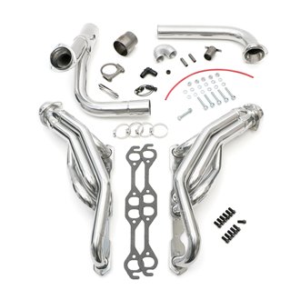 SILVER E.O. HEADER / Y-PIPE; '88-95 1/2-3/4 TON GM TRUCK/SUV; 5.0-5.7L No A.I.R.