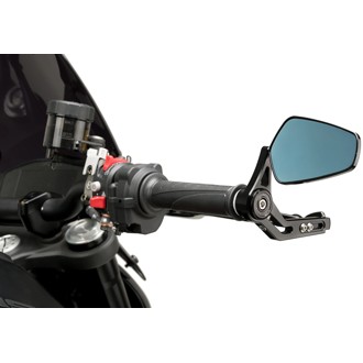 Brake Lever Protector With Rearview Mirror Pro Black