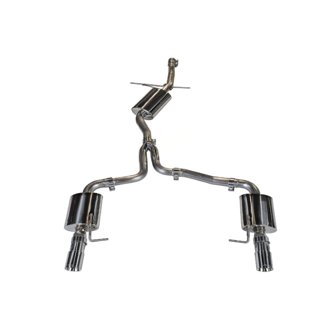 AWE Touring Edition for B8/B8.5 A4 2.0T - Dual Outlet, Chrome Tips