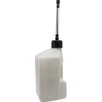 5 Gallon White Jug Black Cap w/ Auto Shut Off Hose