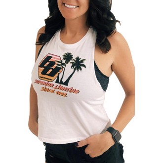 Womens "Superior 90's" Tank Top (Size L; White