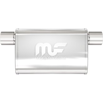2.5 in/2.5 in Offset/Offset Same Side; 4 in x 11 in x 9 in Body Muffler