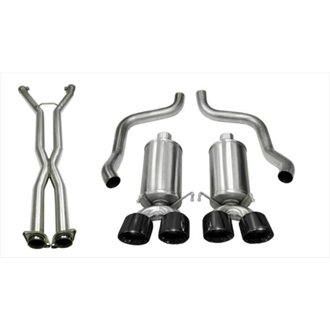 Corsa 09-13 Chevy Corvette 6.2L V8 2.5in Sport Cat-Back Dual Rear Exit w/Twin 4.0in Pol Pro-Ser Tips