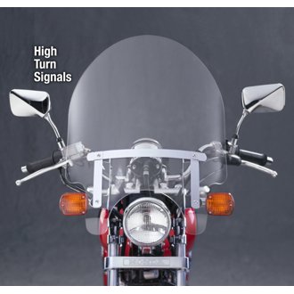 Harley/ Honda/ KYMCO/ Suzuki Dakota 3.0 Windshield Hi-Turn Signals