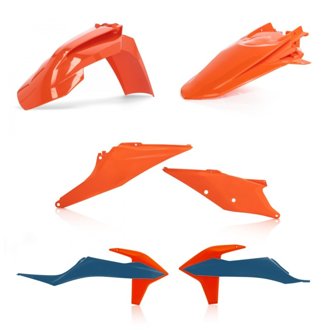 20-23 KTM 150-500 XCF-W/ XC-W-tpi/ EXC-tpi/ EXC-F Plastic Kit - Orange/Blue Original 22