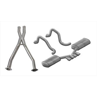 Corsa 97-04 Chevrolet Corvette (C5) 2.5in Sport Cat-Back Exhaust - 3.5in Tigershark Tips