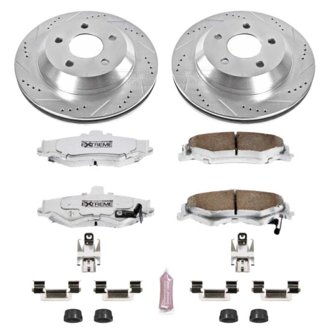 Z26 Street Performance Ceramic Brake Pad and Drilled & Slotted Rotor Kit