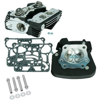 2006 Dyna Super Stock 91cc Cylinder Heads - Wrinkle Black