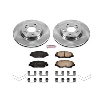Oe Stock Replacement Low-Dust Ceramic Brake Pad And Rotor Kit