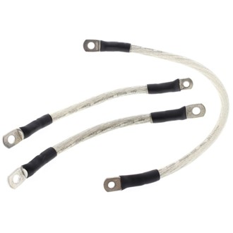 Racing 95-98 Harley-Davidson FXD Super Glide Battery Cable Kit Clear