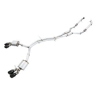 AWE Touring Edition for Audi B9 S5 Coupe - Diamond Black 102mm Tips