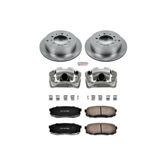 Oe Stock Replacement Low-Dust Ceramic Brake Pad, Rotor And Caliper Kit