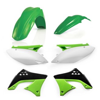 09-11 Kawasaki KX450F Plastic Kit - Green/White/Black Original 09
