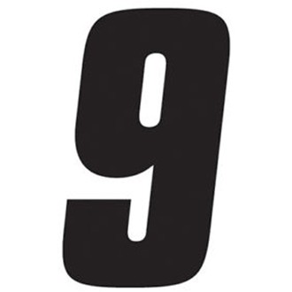 FX 2015 NUMBERS STANDARD 8" BLACK 9
