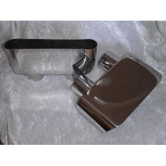 Wide Oval ZR1 Corvette 2-1/2in Dual Inlet Tips (priced per pair