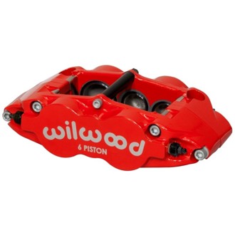 Wilwood Caliper-Forged Narrow Superlite 6R-L/H 1.75/1.25in/1.25in Pistons 1.25in Rotor - Red