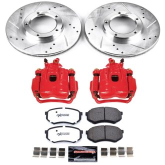Z36 Truck and SUV Ceramic Brake Pad, Drilled & Slotted Rotor, and Caliper Kit