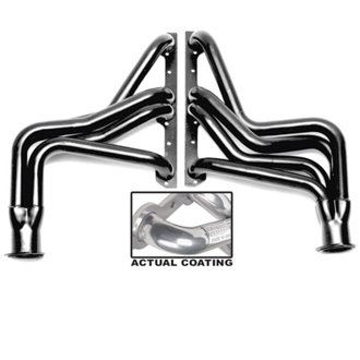 Silver Long-Tube E.O. Headers For 84-86 Corvette 283-400 w/A.I.R.