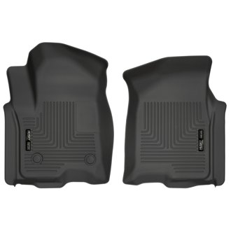 2019 Chevrolet Silverado 1500 Crew Cab WeatherBeater Black Front Floor Liners