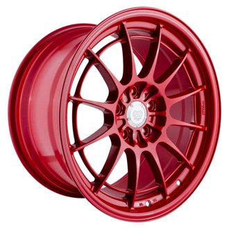 NT03+M 18x9.5 5x114.3 40mm Offset 72.6mm Bore - Competition Red Wheel (MOQ - 40
