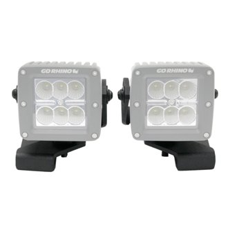 XE Center Hood Light Mounts for Jeep JL/JT - Fits Single 3x3 LED Cube