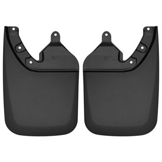 2016 Toyota Tacoma w/ OE Fender Flares Custom Molded Rear Mud Guards - Black