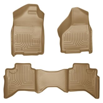 03-08 Dodge Ram 1500/2500/3500 Quad Cab WeatherBeater Combo Tan Floor Liners