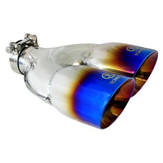 Takeda 304 Stainless Steel Clamp-on Exhaust Tip Blue Flame