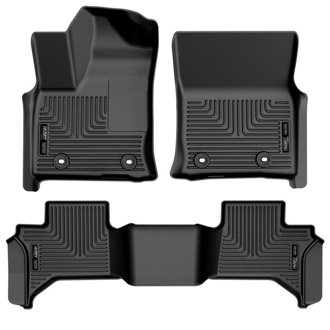 22-23 Lexus LX600 Weatherbeater Front & Second Seat Floor Liners - Black