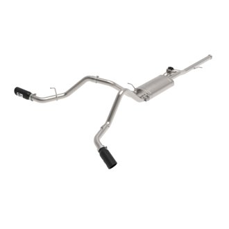 Gemini XV 3 IN 304 Stainless Steel Cat-Back Exhaust System w/ Cut-Out Black