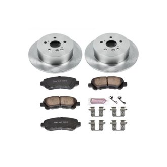 Oe Stock Replacement Low-Dust Ceramic Brake Pad And Rotor Kit