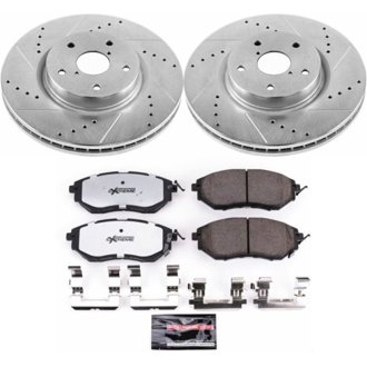 Z26 Street Performance Ceramic Brake Pad and Drilled & Slotted Rotor Kit