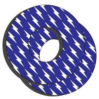 Moto Grip Donuts - Yamaha (White/Blue