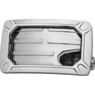 Nova Curved Horizontal Mount Side License Plate Holder Chrome