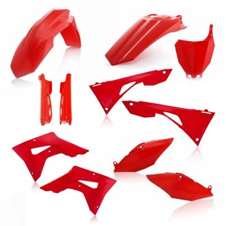 19-21 Honda CRF250RX/19-20 CRF450RX (Air Box Cover/ No Tank Cover) Full Plastic Kit - Red