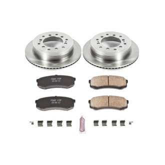 Oe Stock Replacement Low-Dust Ceramic Brake Pad And Rotor Kit