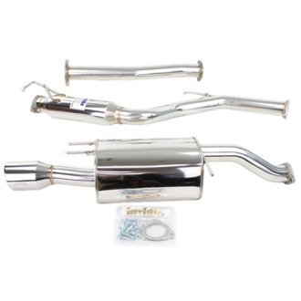 14-15 Honda Civic Si K24 Coupe Q300 Rolled Stainless Steel Tip Cat-back Exhaust