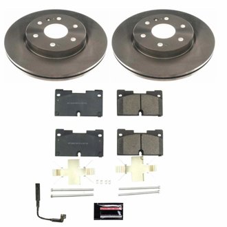 Oe Stock Replacement Low-Dust Ceramic Brake Pad And Rotor Kit
