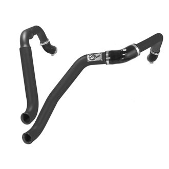 BladeRunner 2 IN to 2-1/2 IN Aluminum Hot Charge Pipe Black