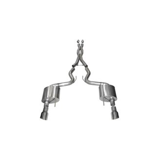 Corsa 2015-2017 Ford Mustang GT 5.0 3in Cat Back Exhaust Polish Dual 4.5in Tip (Xtreme)