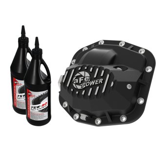 Pro Series Front Differential Cover Black W/ Oil